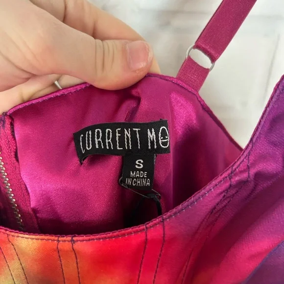 NWT Current Mood Dollskill Rainbow Corset Top - Picture 5 of 6